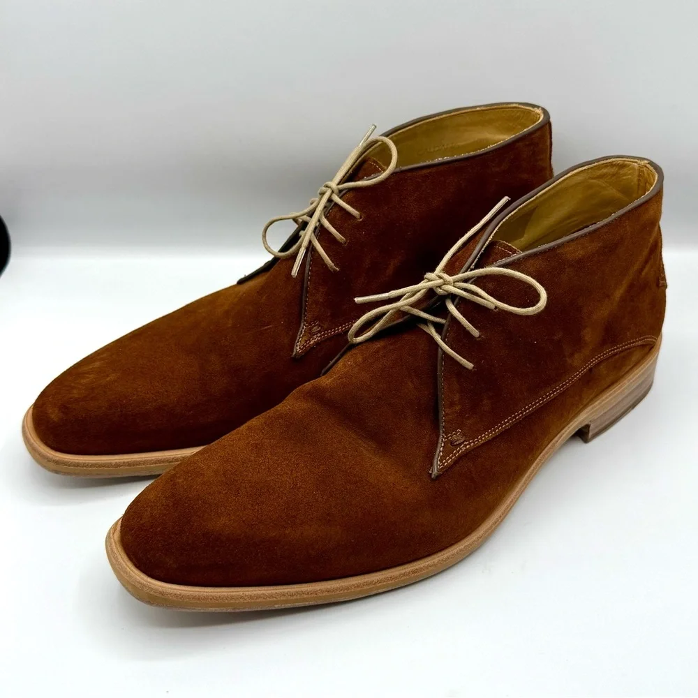 Oliver Sweeney Brown Suede Caldana Desert Chukka Boots £295 MSRP – Size 10.5